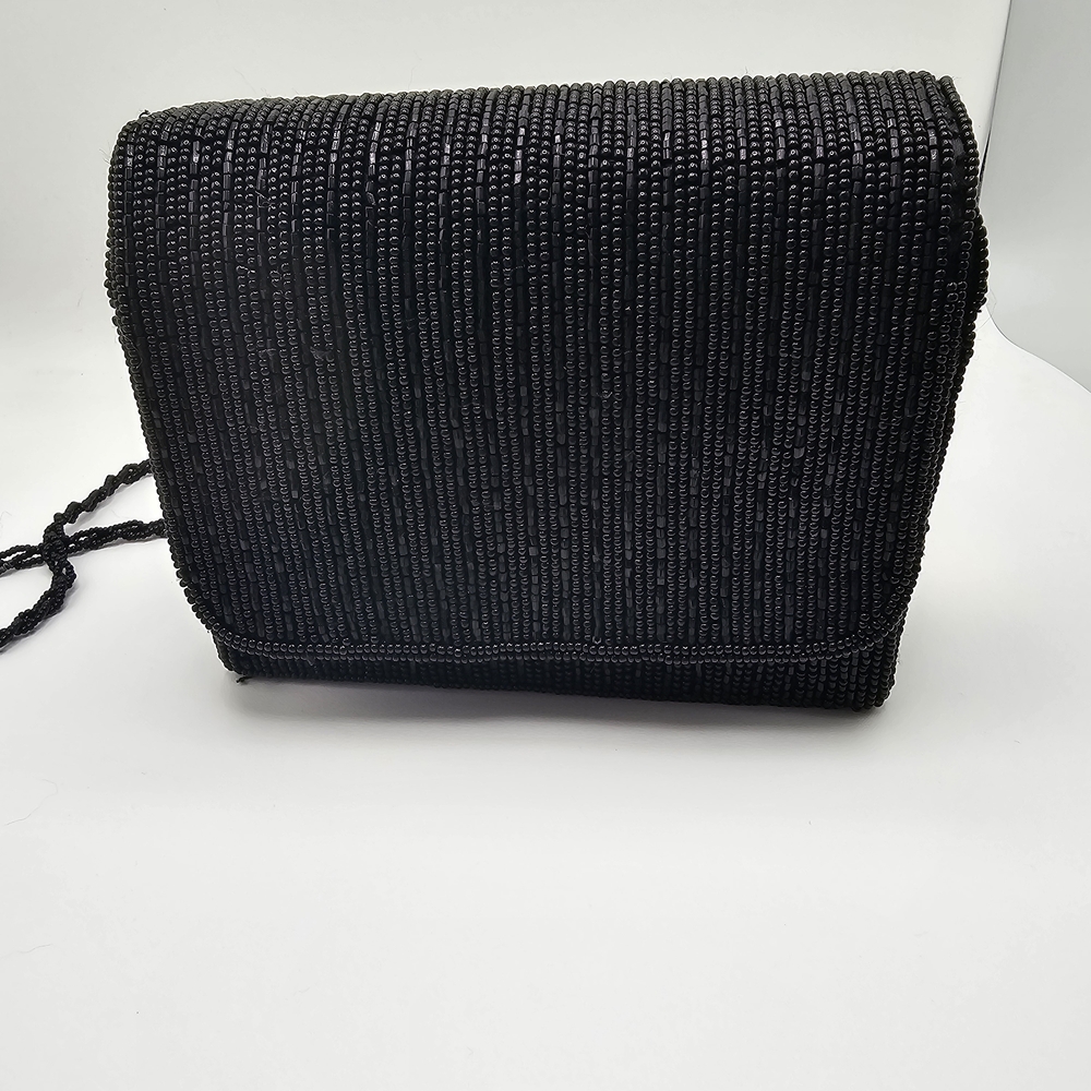 Sophisticated Black Textured Clutch
